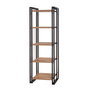 Hanah Home Cosmo Penta Estantería Industrial Pino Atlántico y Negro